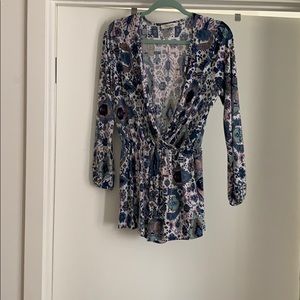 Colorful flirty romper!